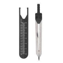 EKG Caliper For Medical Use, ECG Caliper With Ruler Design Stainless Steel Measuring Tool Adjustable End Points Compact Size For Doctors Nurses And