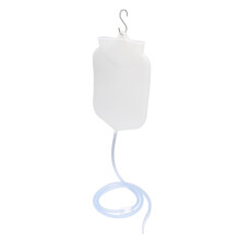 Kit di sacchetto per clister in silicone trasparente da 2L, per disintossicazione del colon, portatile e facile da usare a casa