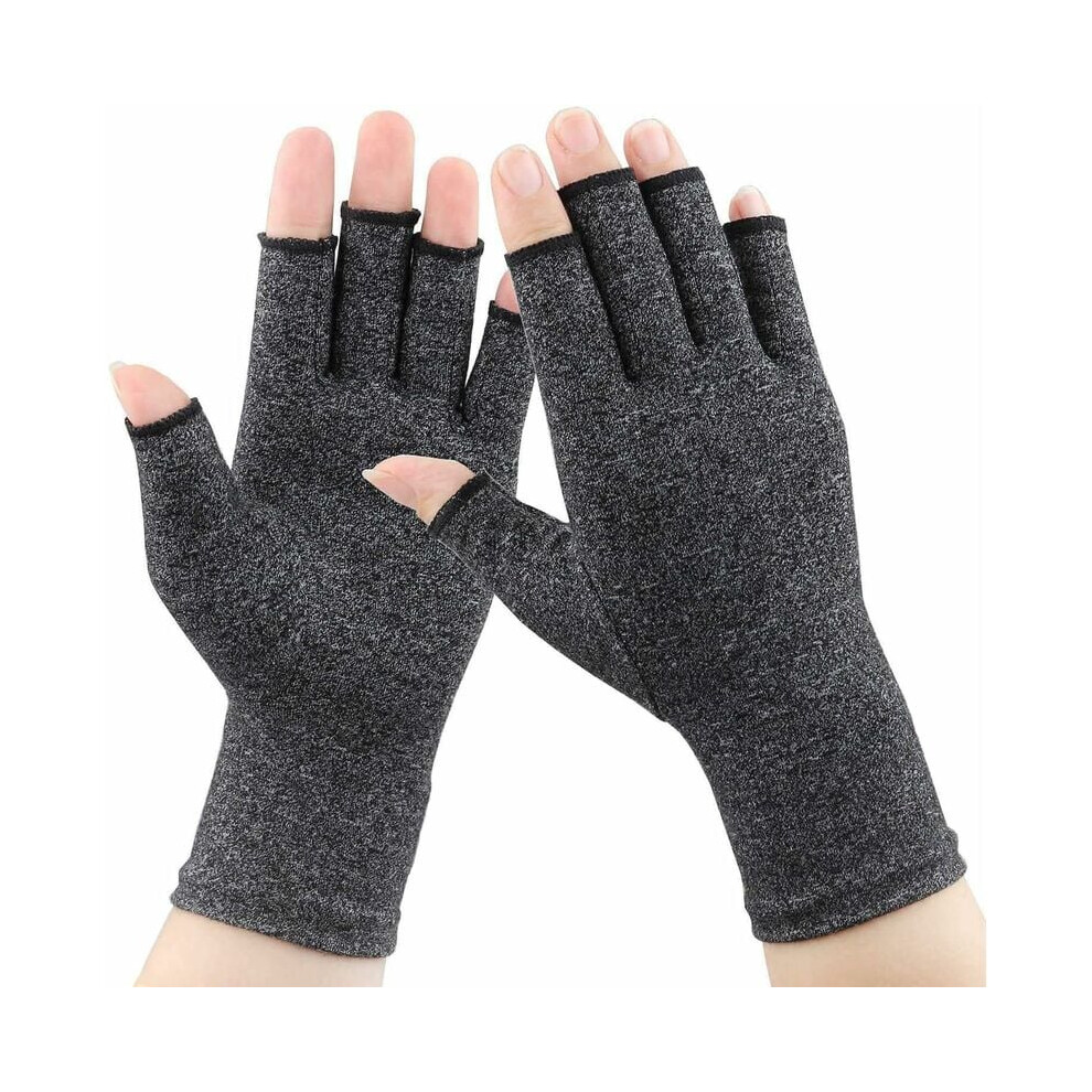 Compression Gloves, Ergonomic Design For Flexible Fingerless Arthritis Relief, High-Quality Material Moisture-Wicking Breathable Spandex Blend