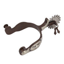 2PCS Retro Cowboy Horse Spurs - Carbon Steel for Long-lasting Use