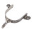Stainless Steel Cowboy Spur with Leaf Pattern, 13.5cm Riding Boot Spurs 11