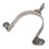 Stainless Steel Cowboy Spur with Leaf Pattern, 13.5cm Riding Boot Spurs 13