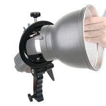 Support en forme de S avec montage Bowens, inclinaison flexible, extension de 5 cm