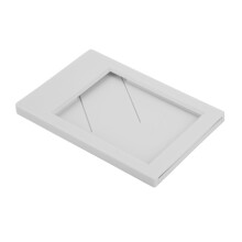Grey Plastic Photo Frame for Instax Mini 3in Photos Rectangular Desktop Stand