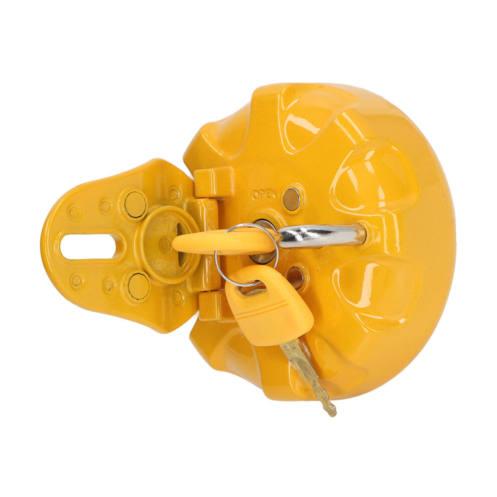 Stainless Steel Excavator Fuel Tank Cap For Ec200 With Lock & Rubber Seal 5091372468135