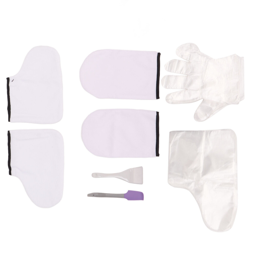Purple Foot & Hand Care Set With Large Soft Wax Mitts And Paraffin Wax Spatula