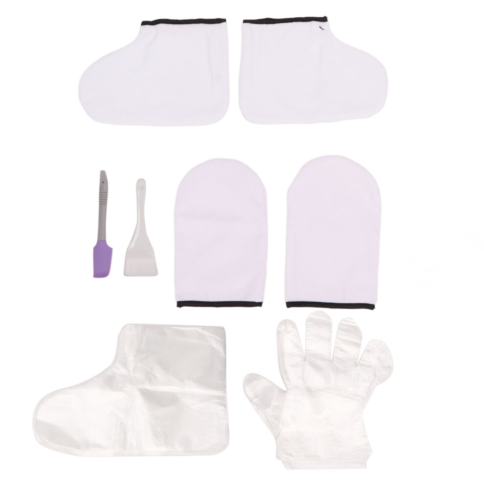 WeiÃes Wachs-Badehandschuh-Set, groÃe BÃ¼rste,
