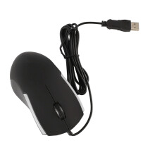 Mouse da gioco cablato ad alta precisione da 12x6,5x4 cm con illuminazione per PC/Laptop