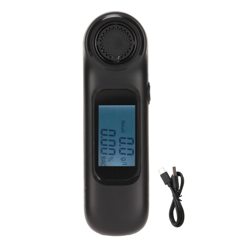 Compact Breathalyzer Digital Display Noncontact Design USB Powered 1