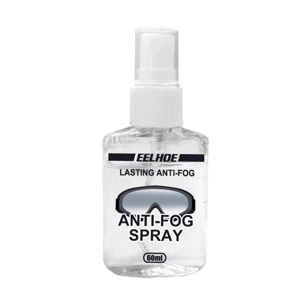 Anti Fog Spray 60ml for Swim Goggles and Glasses QuickDrying Lens Cleaner for Clear Vision