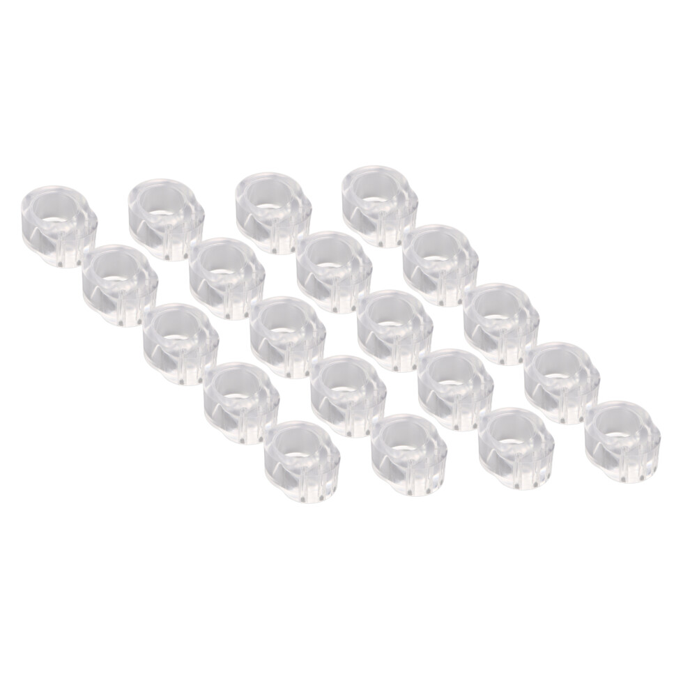 20Pcs Transparent Pvc Door Handle Buffer Bumper 31X23x13mm 7681373809730
