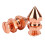 Rose Gold Brass Spiked Cone Studs 8x14mm 100 Sets DIY Kit 9
