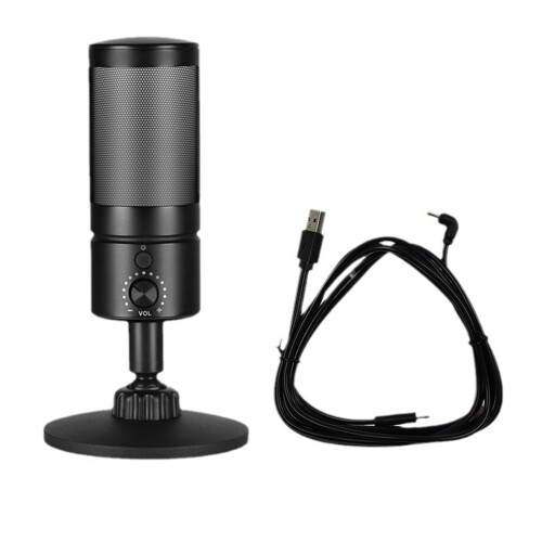 Microphone USB à condensateur, cardioïde directionnel, pour