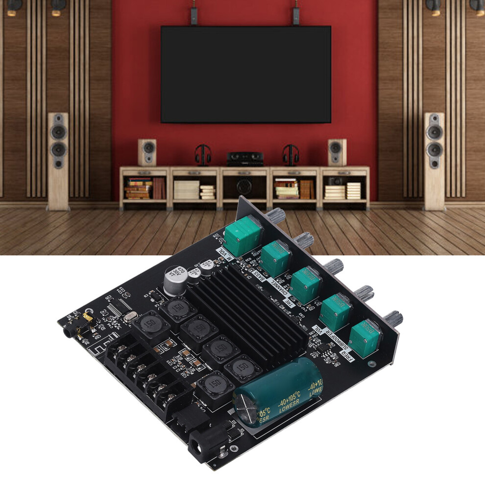 Zk Tb21 100W 2.1 Channel Subwoofer Amplifier Board With Bluetooth 8751373252825