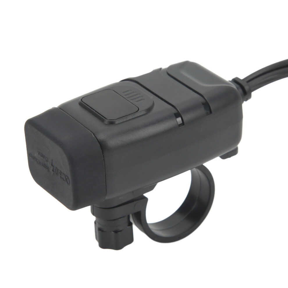 Motorcycle Dual Usb Charger With Voltmeter Waterproof 12V Fast Charging 9471373398116