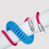 USB-C-Schnellgeschwindigkeits-Federdatenkabel,-Blau-Rosa TypeC 5