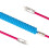 USB-C-Schnellgeschwindigkeits-Federdatenkabel,-Blau-Rosa TypeC 4