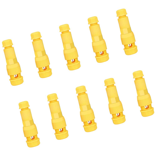 10 Stück Schnelldurchdringungsstecker-Gelb