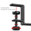 Support de casque pliable en aluminium, support de casque-Noir 3