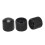 3Pcs Metal & ABS Guitar Control Knobs Volume Tone Replacement Black 1.8cm 1