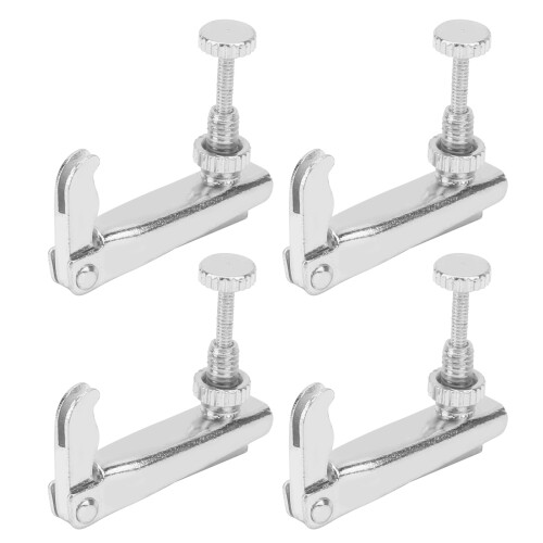 Silver 3/4-4/4 Violin Cello Replacement String Fine Tuners 4Pcs 1