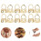 12Pcs Finger Picks Einstellbare Edelstahl Banjo 10