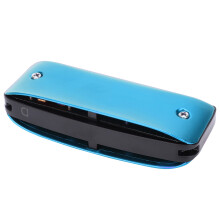 7-Loch Mini Blues-Harmonika D-Dur Farbe Blau, 7,6x2,5x1,8cm