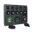 Netzschalterfeld – 5 Schalter, Voltmeter, 2 USB-Steckdosen Black+Green 1