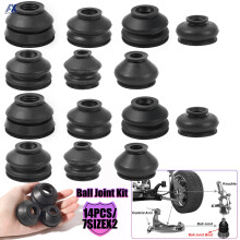 14x Multipack Universal Car Suspension Steering Ball Joint Rubber Dust Boot Cover Track Tie Turn Rods Ends Set Parts Accessories