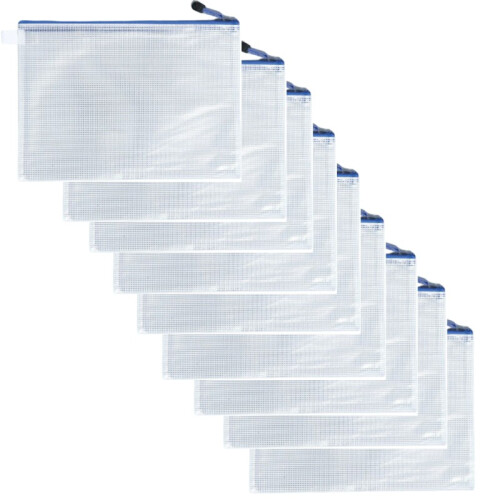 24 transparente Zip-Beutel A4/A5 1