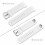 Fitbit Charge 2 Armband 3er-Pack (S) Black/Gray/White 6