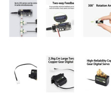 Copper Teeth Design SC09 Servo Compact and Lightweight Design with Fast Response Speed for Robotics