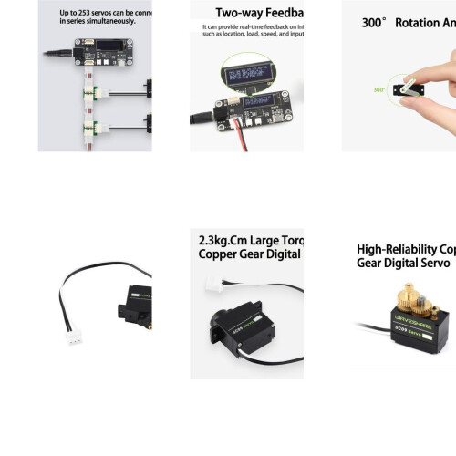 Copper Teeth Design SC09 Servo Compact and Lightweight Design with Fast Response Speed for Robotics