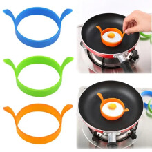 3Pcs Breakfast Omelette Ring Fried Egg Mold Food Grade Silicone Egg Ring Pancake Cooking DIY Tool Frying Egg Moulds Kitchen Tool