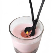 Black Stainless Steel Candle Wick Trimmer Scissors, 18 6cm Candle Cutter Home Decor