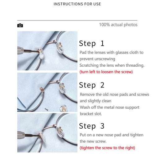 Glasses Nose Pad Repair Accessories 2