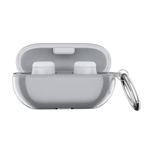 Silicone Case for Buds with Keychain Soft-transparent