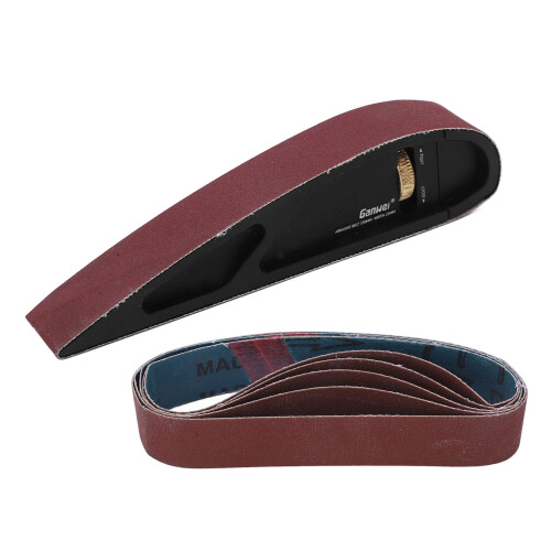 Adjustable Aluminum Alloy Sandpaper Holder with 5PCS 320 Grit Sanding Sheets 1