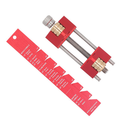 Adjustable Angle Fixture for Woodworking Tools, Honing Guide System with Sharpening Holder and Angle Gauge, Chisel Sharpening Kit for Precise Edge 2