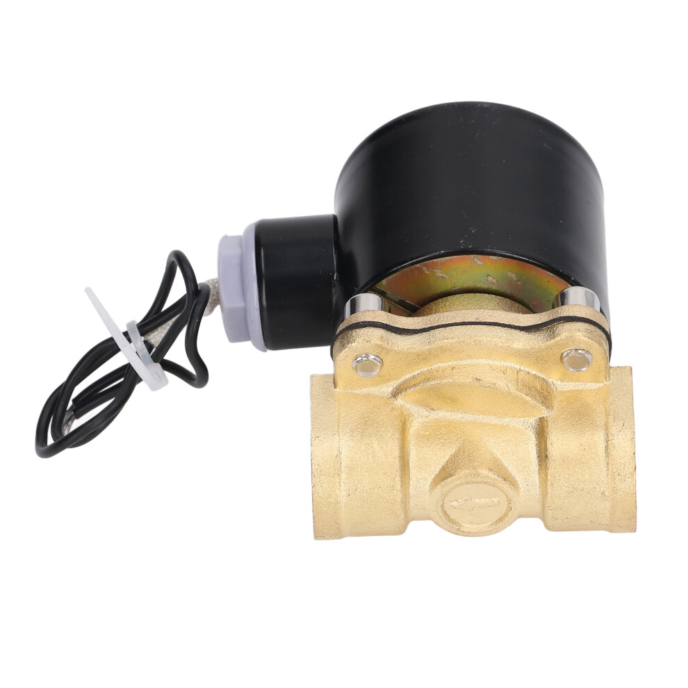 2W Brass Solenoid Valve 1/2In Dc24v Water Gas Oil Normally Closed 4931381074877