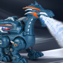 Electric Mechanical Dinosaur Toy with Sound & Light, Walks for Boys Kids