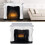 Puppenhaus-LED-Kamin im Rokoko-Stil, einfache 6