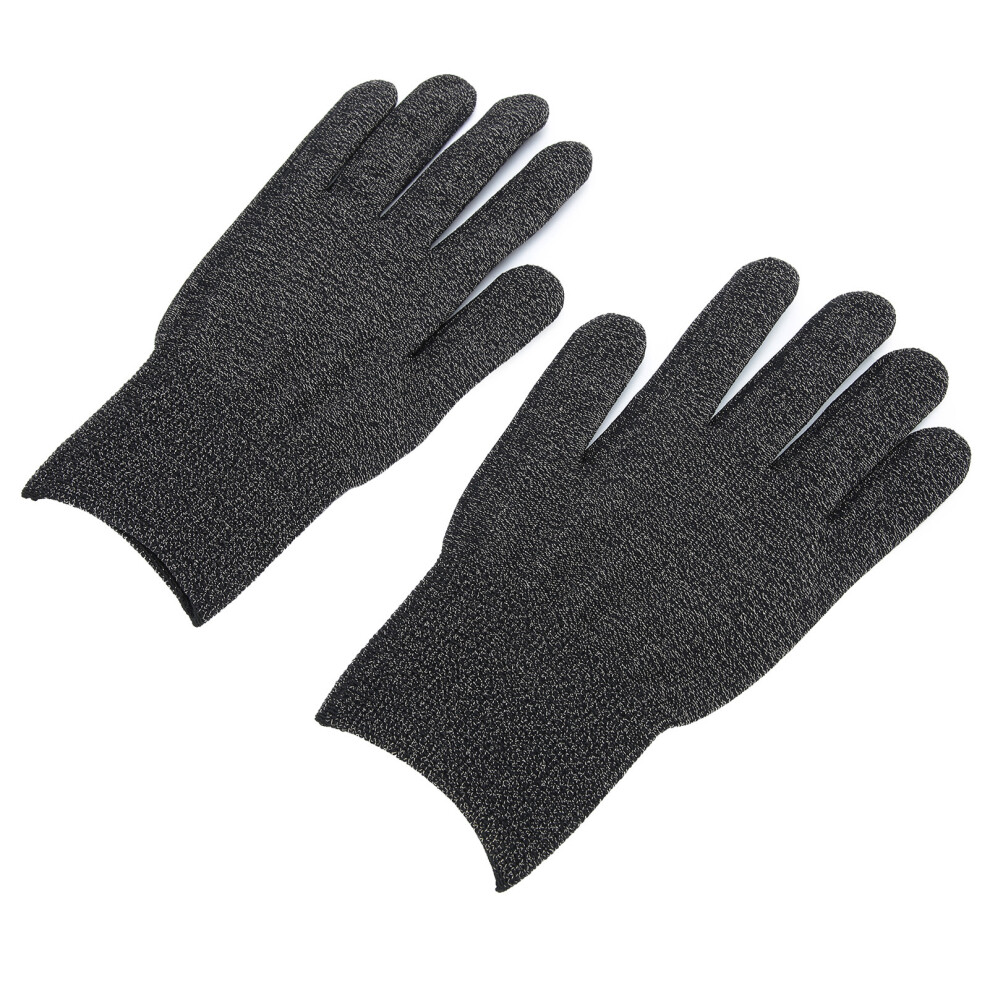 Silver Conductive Fiber Gloves Nano Antistatic Odor Removal 21X12cm