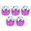 5Pcs Purple Mahjong Wind Direction Dice, 4.2cm Plastic Game Set 2