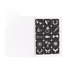 115 Stück Body Art Tattoos Schablonen-Album 8,9x6,6 Zoll Tragbar
