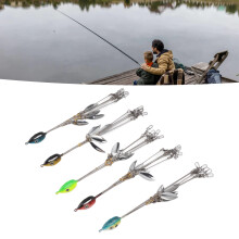 Set of 5 Steel Umbrella Fishing Rigs 18cm with 4 Blades for Bass