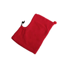 Harige fleece hondenmuts hoofdbedekking voor winterwarmte-Rode L