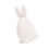 Beflockte Kaninchen-Figur, Moos-Kaninchen-Statue,-milchig 1