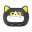 Decorative Black Cats Shape Pot Resin Small Planter Vase For 1