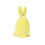 Easter Flocking Bunnies Decors Moss Bunnies Statue-Yellow 1